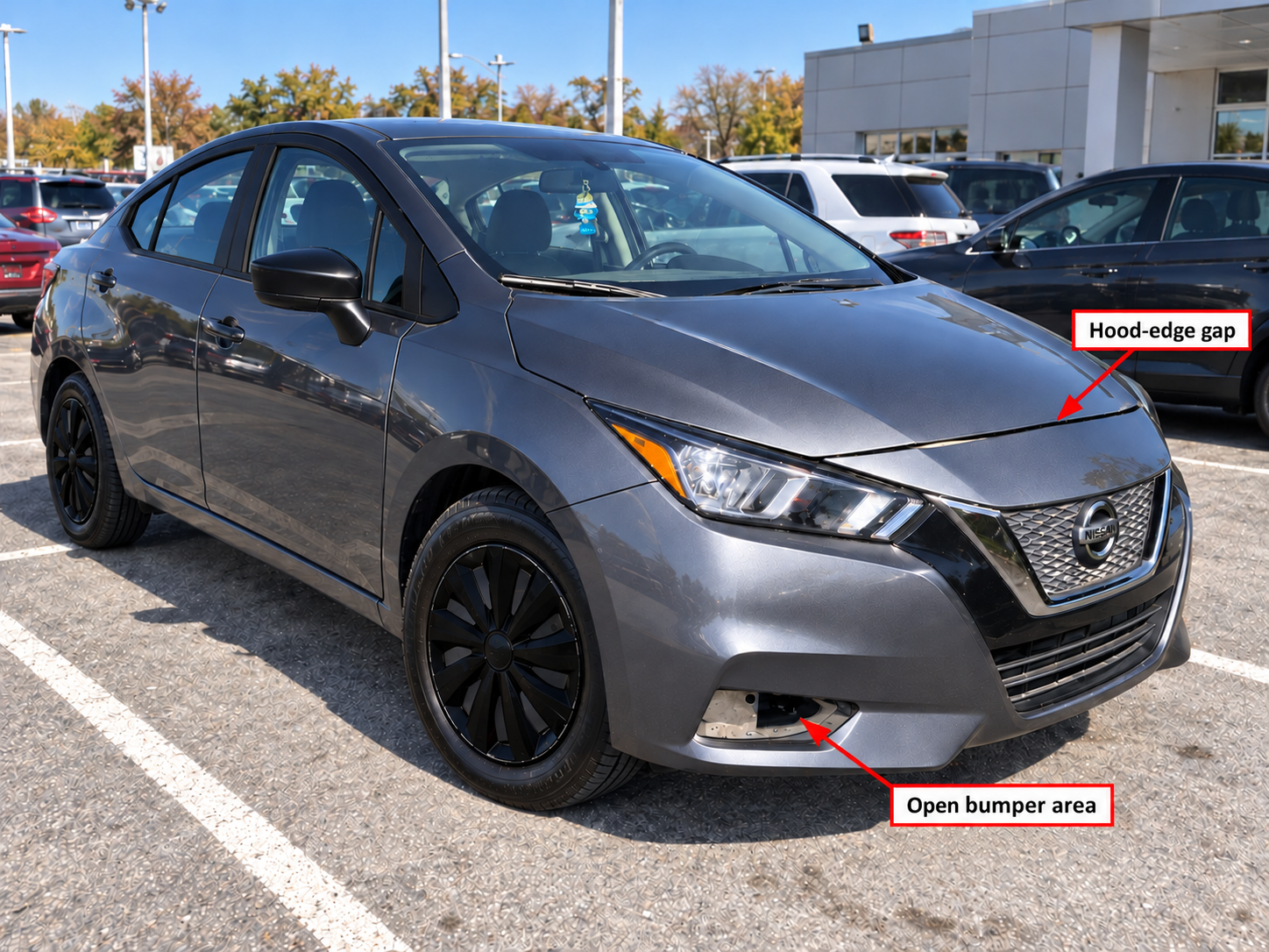 2021 Gray 2021 Nissan Versa 1.6L S