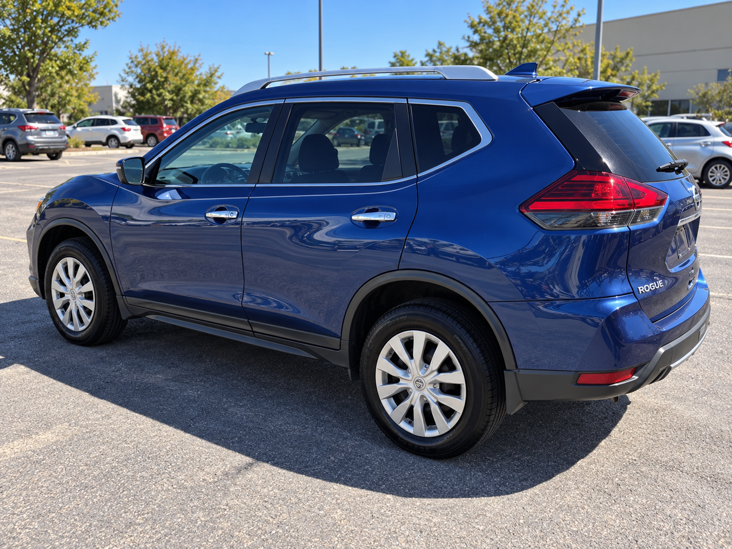 Blue 2017 Nissan Rogue 2.5L S ALL wheel drive photo 3