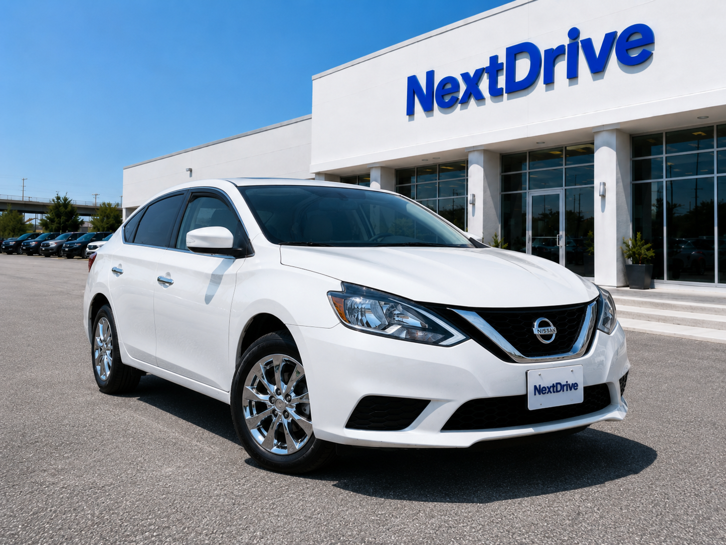2019 White 2019 Nissan Sentra SV — sold rent-to-own