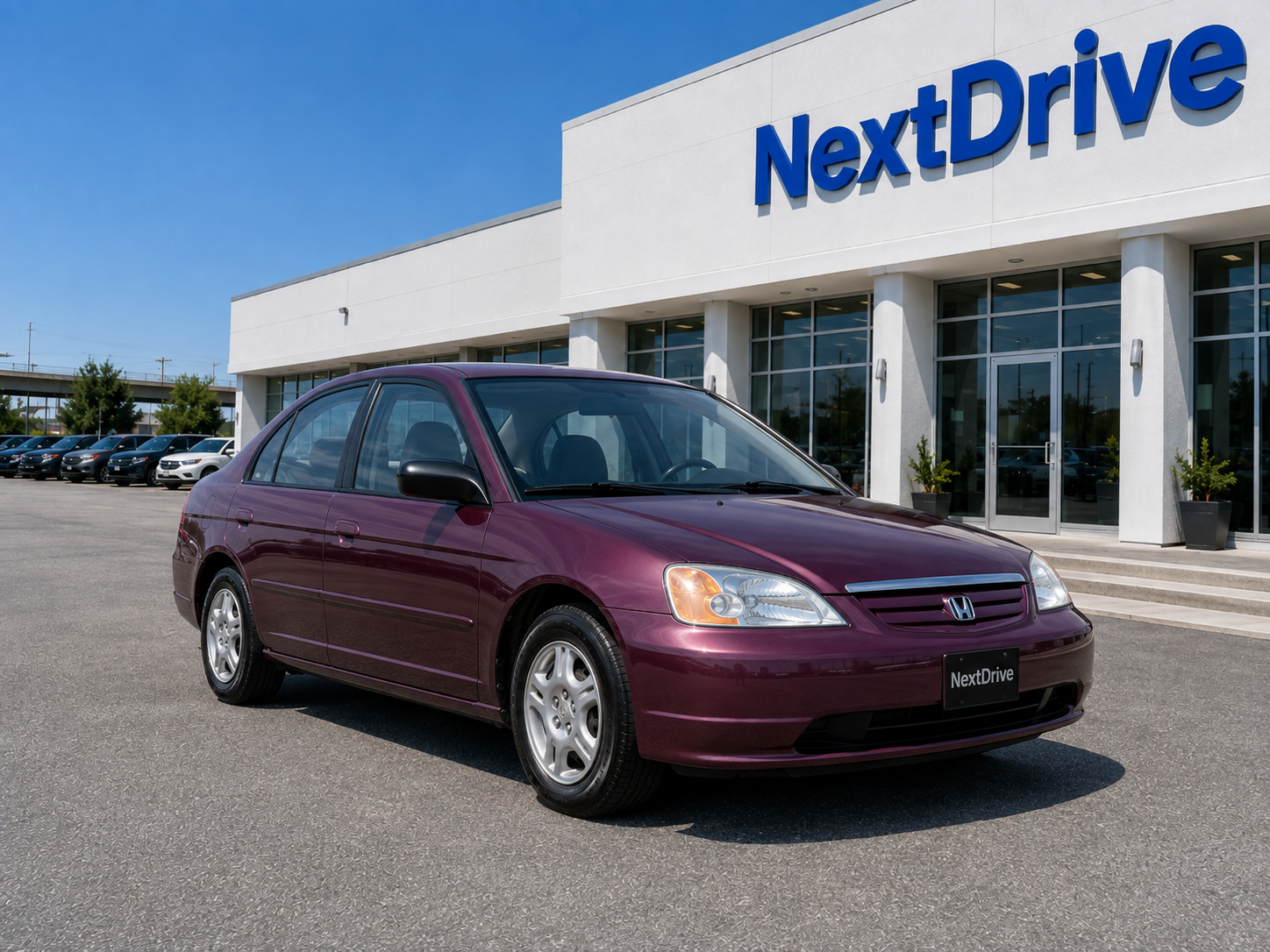 2001 Purple 2001 Honda Civic LX — currently leased on contract